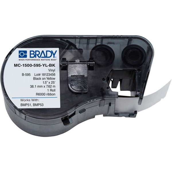 BRADY 143378 MC-1500-595-YL-BK